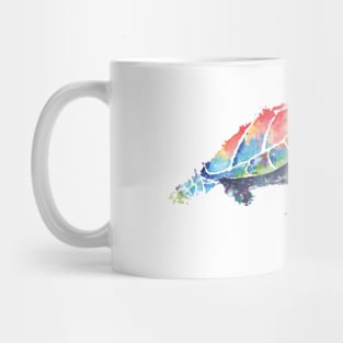 Sea turtle painted in watercolor Mug
